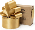 Gold Satin Ribbon Double-Faced Wired Ribbons by Keypan