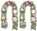 Waipfaru 2Pcs Artificial Flower Garland Decorations, 12.14Ft Eucalyptus by Waipfaru