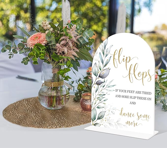 Acrylic Wedding Signs, Wedding Reception Signage, Bridal Shower Table Decor - Image 4