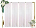 ShinyBeauty 4x10ft White Sequin Photography Backdrop | 4 Panels Glitter Sparkly by ShinyBeauty