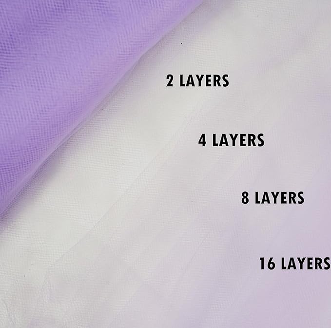 Craft And Party, Lavender Fabric Tulle Roll 54 Inch by 40 Yards Fabric Tulle - Image 3