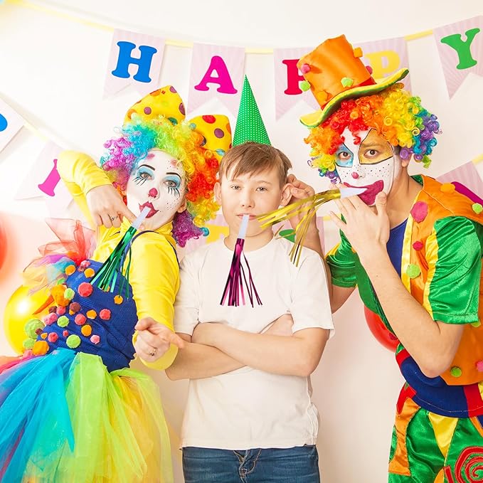 24 Pcs Party Horns, Party blowers Noise Makers, Graduation Noise Makers Glitter - Image 6