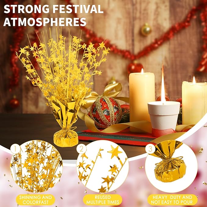 6 Pack Star Table Centerpieces for Party, Birthday Table Decorations for Kids - Image 3