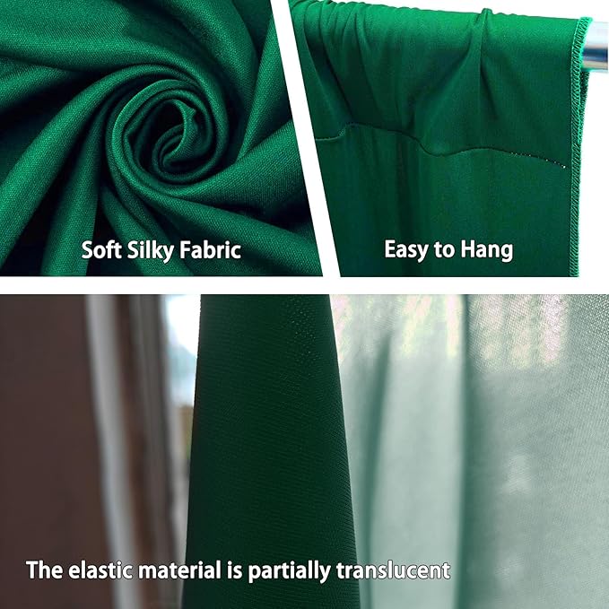 10 x 7 Feet Green Backdrop Curtain - Image 3