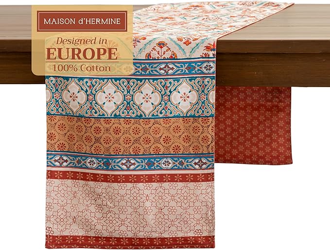 Maison d' Hermine Table Runner 100% Cotton Double Layer Table Runners 108 by MaisondHermine