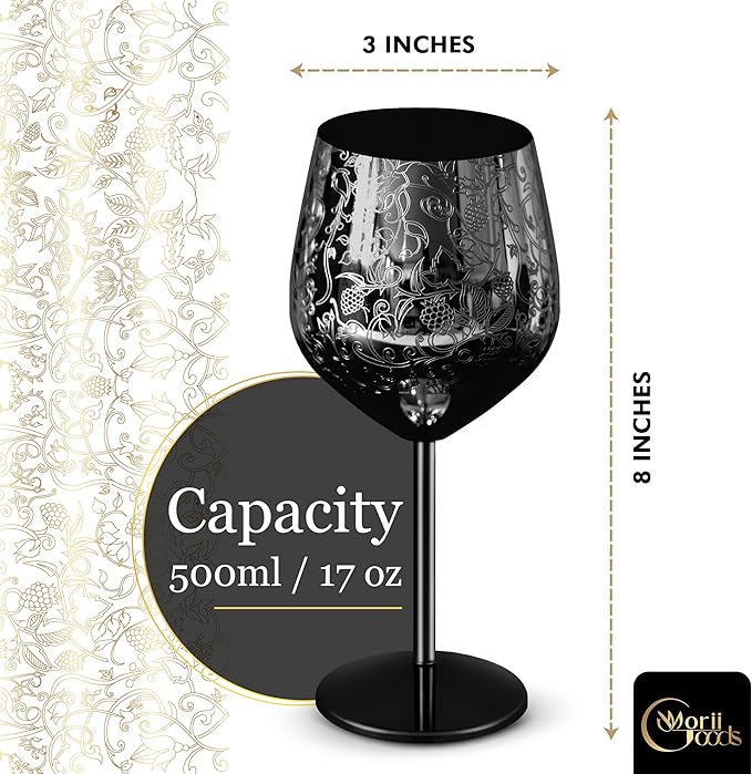 Stainless Steel Wine Glasses - Image 2