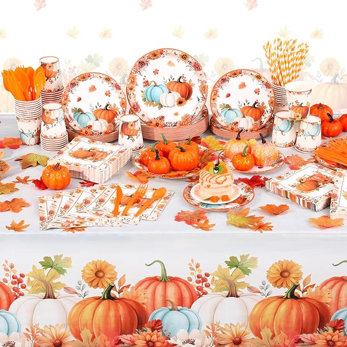 452 Pcs Fall Party Decorations Thanksgiving Party Supplies Fall Maple Leaves - Image 6