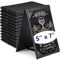 Gerrii Leatherette Table Tents Black PU Leather Menu Covers Bulk Double Sided by Gerrii