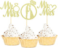 Sotpot 24PCS Miss to Mrs Cupcake Toppers by Sotpot