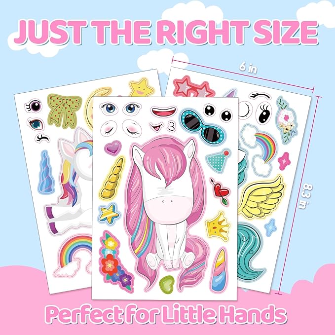 Aowplc 30 Sheets Make a Unicorn Stickers - Image 5