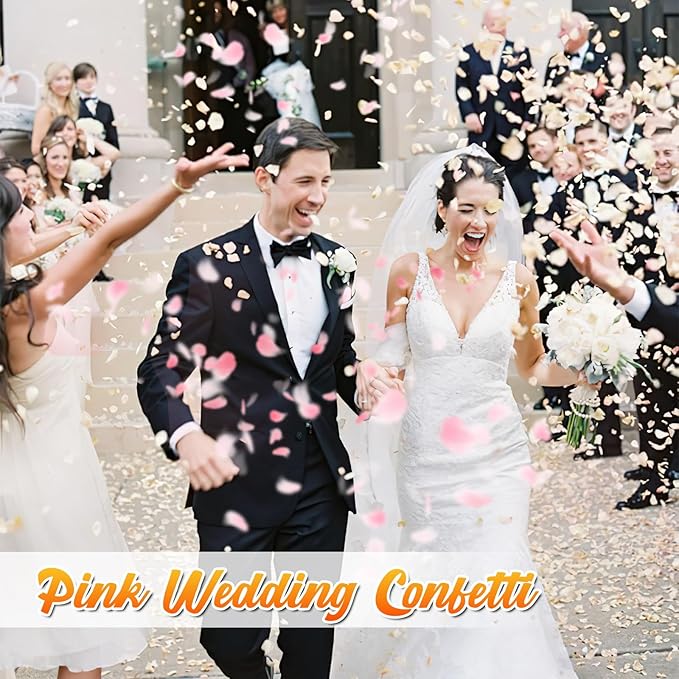 180 PCS Real Pink Dried Rose Petals Confetti - Image 2