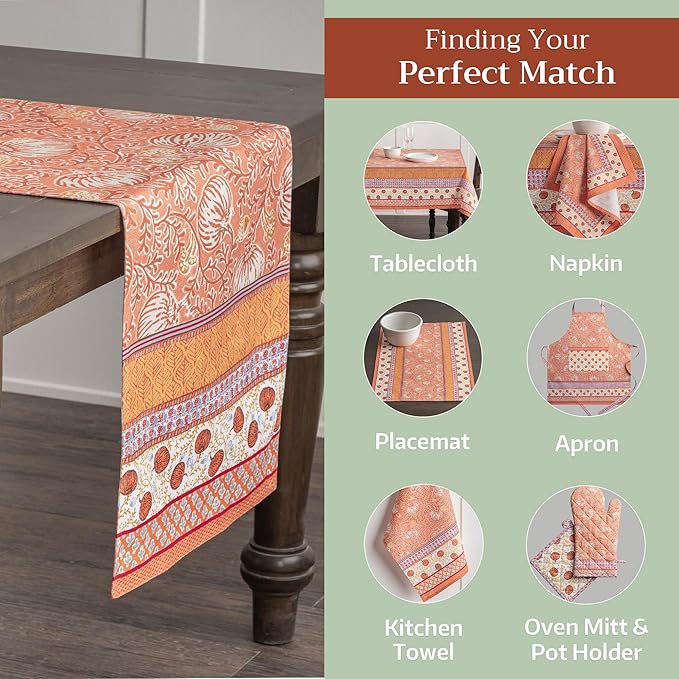Maison d' Hermine Table Runner 100% Cotton Single Layer Table Runners 72 inches - Image 6