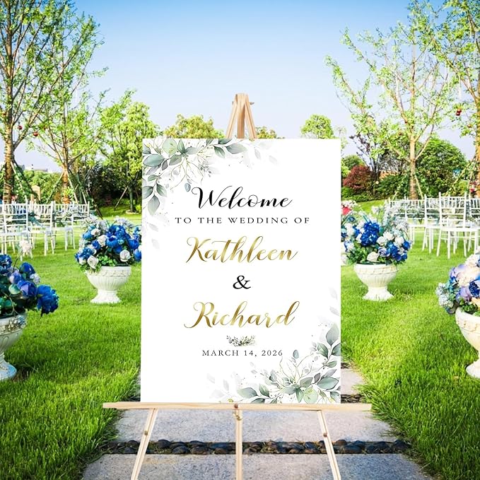 Welcome To Our Wedding Sign, Wedding Decorative Signage, Wedding Directional by Jewelry