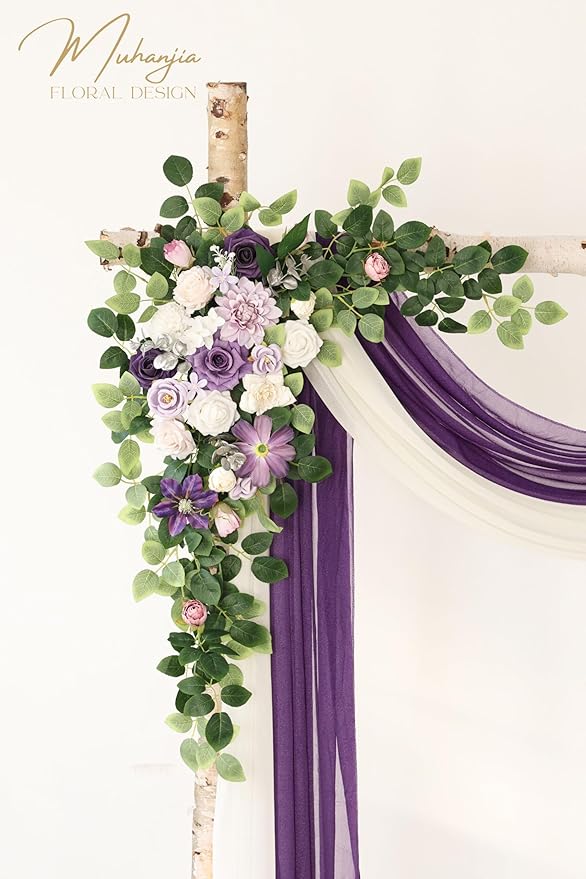 Artificial Wedding Arch Flowers Kit, Ceremony Decoration, Floral Outdoor Party - Image 3