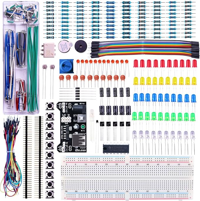 ELEGOO Upgraded Electronics Fun Kit w/Power Supply Module, Jumper Wire by ELEGOO