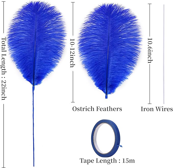 Holmgren Royal Blue Ostrich Feather - Image 3