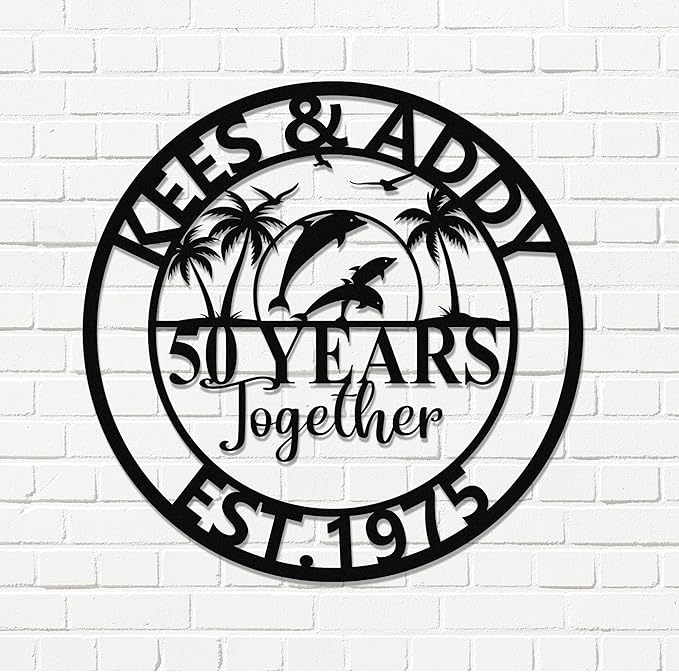 Personalized 50th Wedding Anniversary Sign Gifts - Image 3