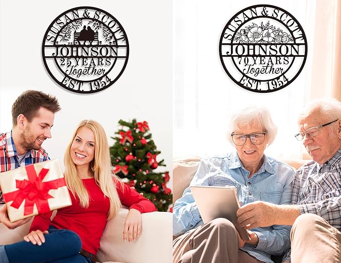 Personalized Christmas Gifts 2025, Custom 50th/40th/60th/70th/30th/1-99 Years - Image 5