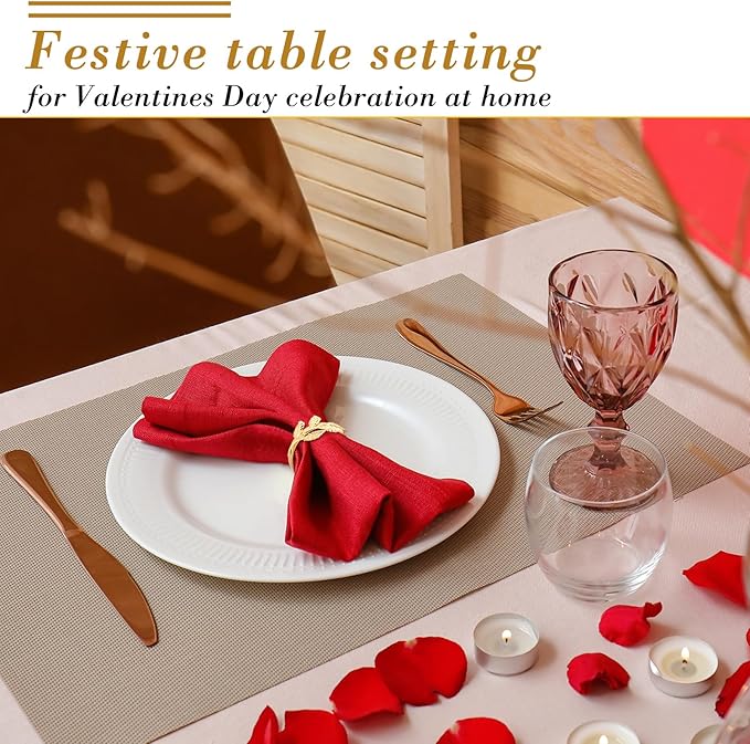 Bokon 50 Pcs Gold Napkin Rings Metal Leaf Napkin Holders Delicate Rings Bulk - Image 6