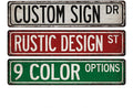 Personalized Street Signs Vintage Looking Street Sign by ChicoCreekSigns