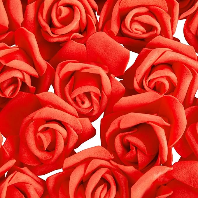 Juvale 100 Pack Red Artificial Flowers - Image 8