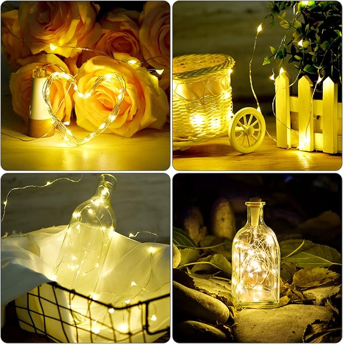 Wine Bottle Lights with Cork Switch - Image 2