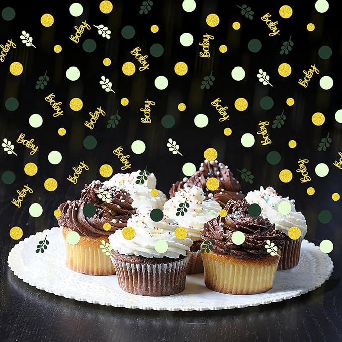 300PC Greenery Baby Shower Confetti - Image 4