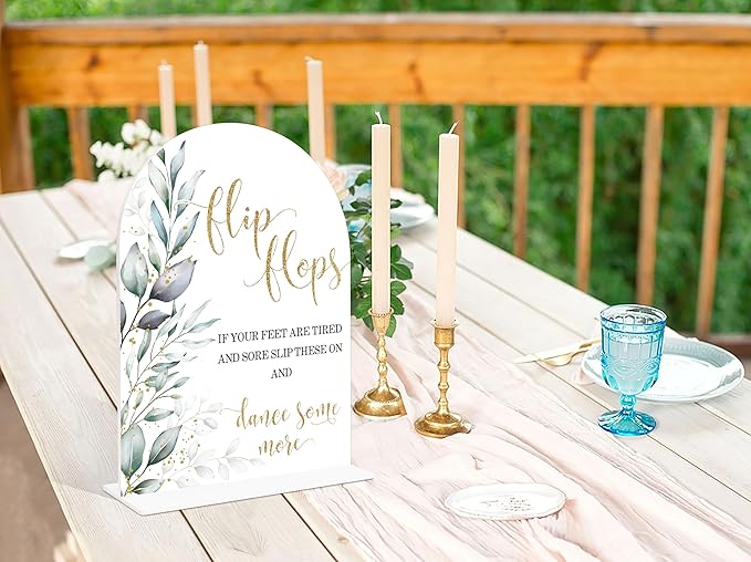 Acrylic Wedding Signs, Wedding Reception Signage, Bridal Shower Table Decor - Image 3