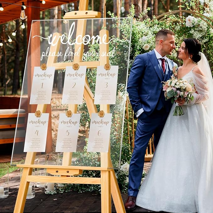 24x18 Inch Wedding Seating Chart Board Display - Image 2