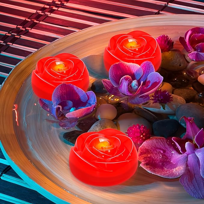 Aignis 12pcs Flameless LED Floating Candles, 120+ Hours Glow Time, Cozy Light - Image 4