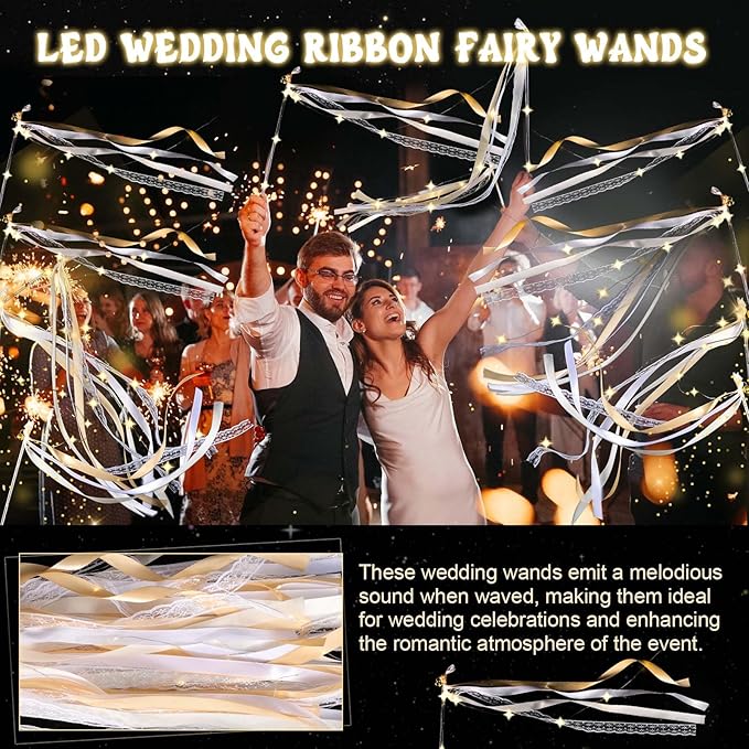 100 Pcs Wedding Wands Ribbon Streamers - Image 5