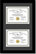 Creative Picture Frames 14X20Bk-B Black Vertical Double Diploma Frame by CreativePictureFrames