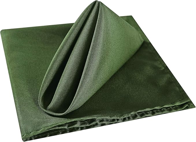 Cloth Napkins 20x20 inch Washable Polyester Dinner Napkins Soft Table Napkins - Image 3