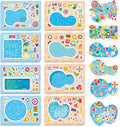 Aowplc 32 Sheets Make‑a‑Pool Stickers by Aowplc