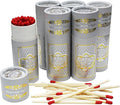 Long Round Matches Shabbos Kodesh Decorated Container of Approx 40 Matches by Oppenheimer+USA