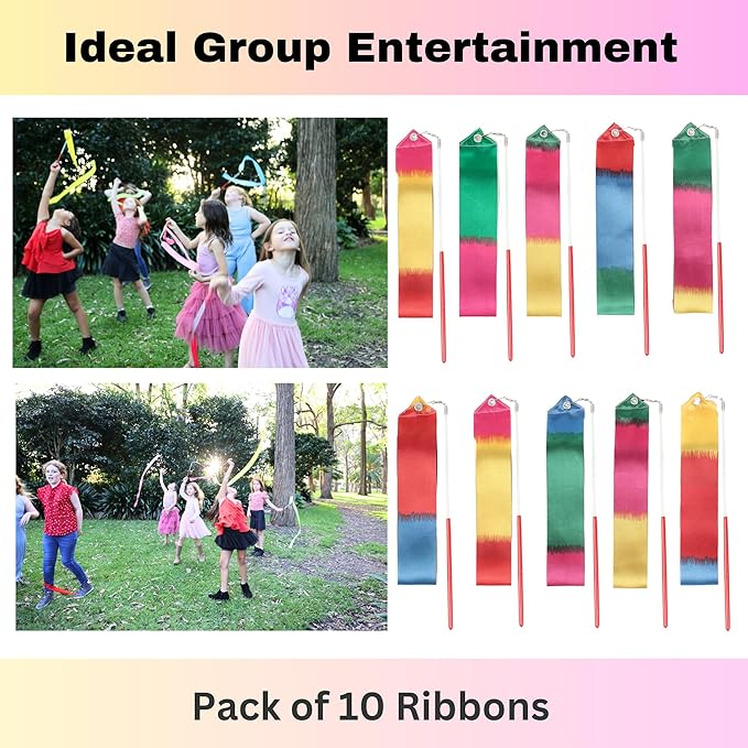Dance Wands Ribbon Pack, Party Favors - Image 2