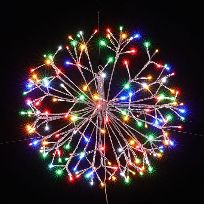 Christmas led Sparkle Ball Hanging Outdoor décorations -Haning Twig Ball - Image 2