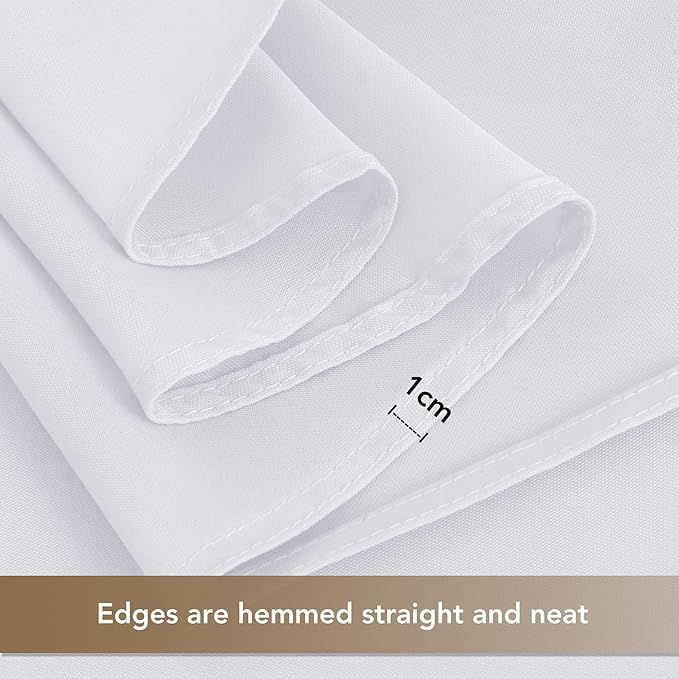 sancua White Square Tablecloths 60x60 Inch, 2 Pack - Image 4