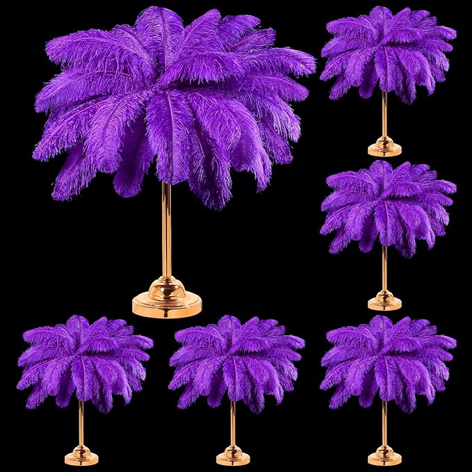 80 Pcs Large Natural Ostrich Feathers Plumes 14-16 Inch Bulk by Yuxung