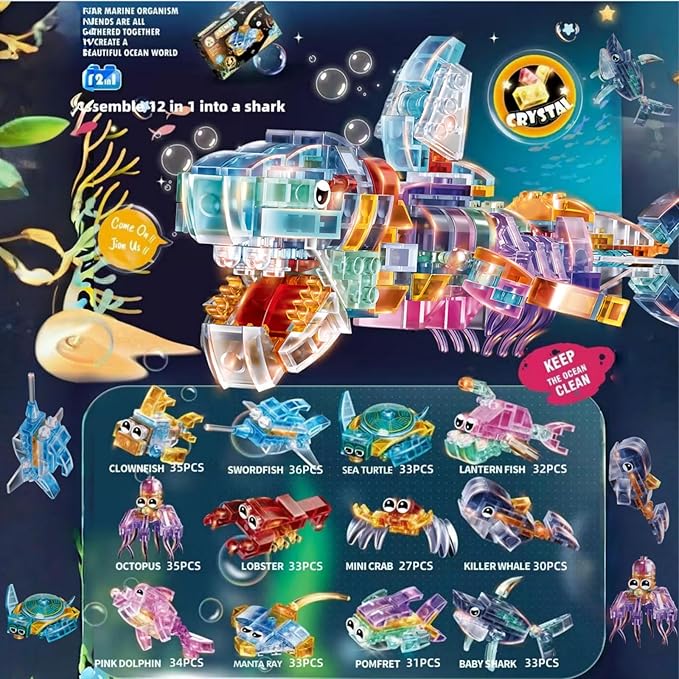 12 Pack Crystal Ocean Animal Party Favors - Image 4
