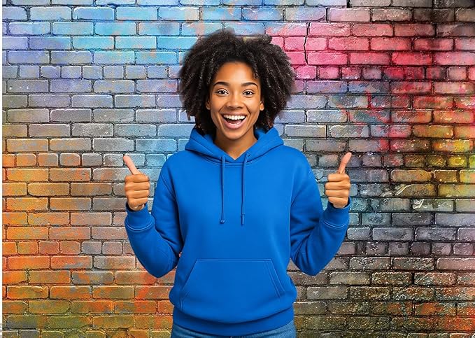 LTLYH 7x5ft Colorful Brick Wall Photo Backdrop Colorful Graffiti Brick Wall - Image 4