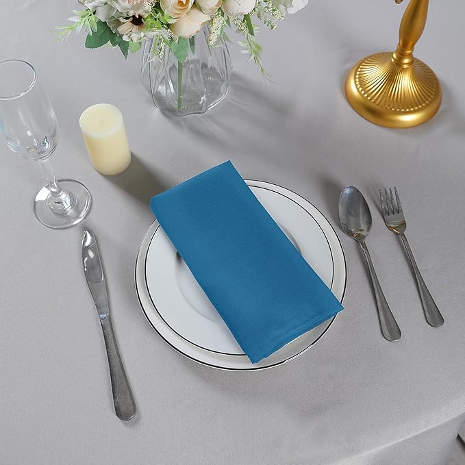 Cloth Napkins 17x17 inch Washable Polyester Dinner Napkins Soft Table Napkins - Image 7