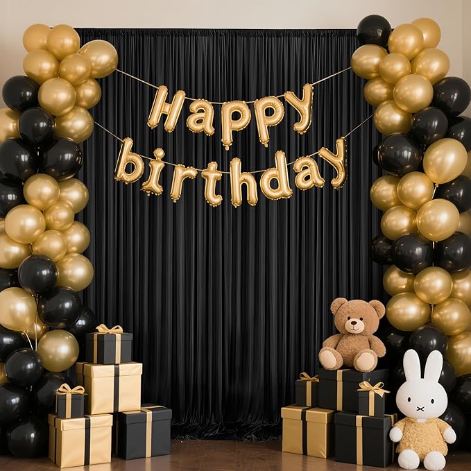 40x10ft Backdrop Curtains for Parties, 8 Panels 5x10ft Curtains Photography - Image 6
