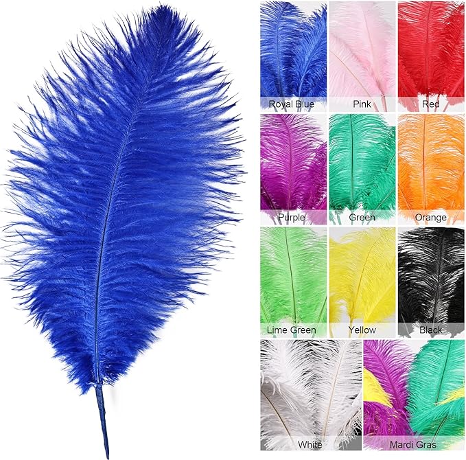 Bulk Royal Blue Ostrich Feathers - Image 2