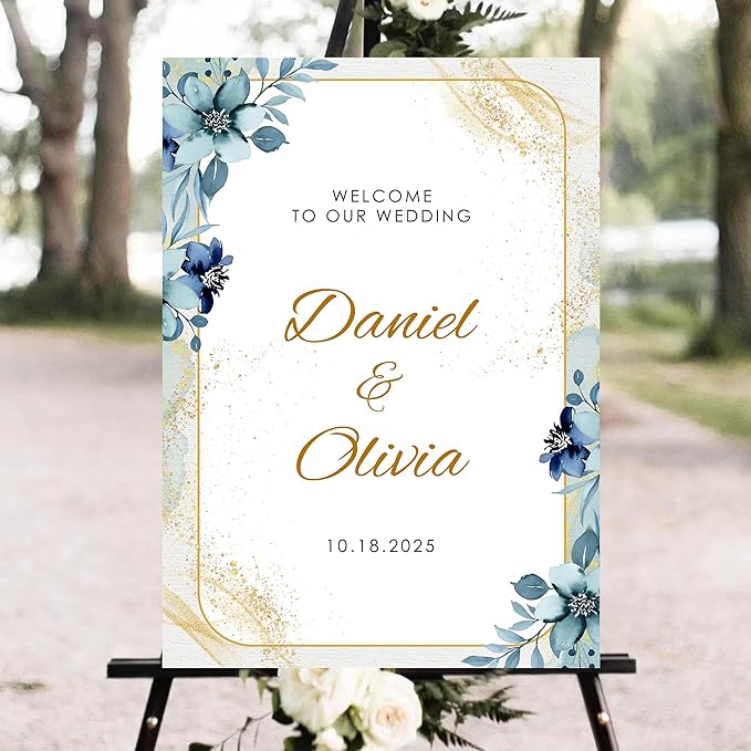 Personalized Wedding Welcome Sign, Welcome Wedding Sign, Welcome To Our Wedding by Unknown