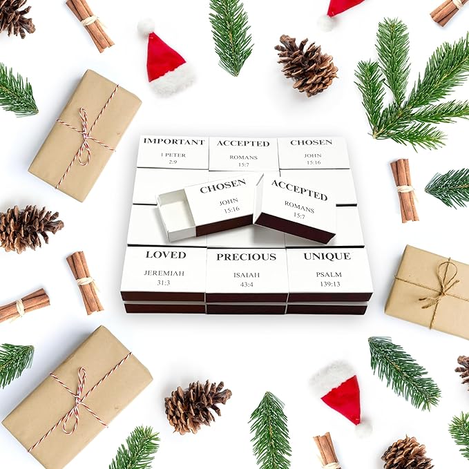 60pcs Blank Match Boxes, 2.25x1.42x0.59in Bulk Christian Bible Matchboxes DIY - Image 5