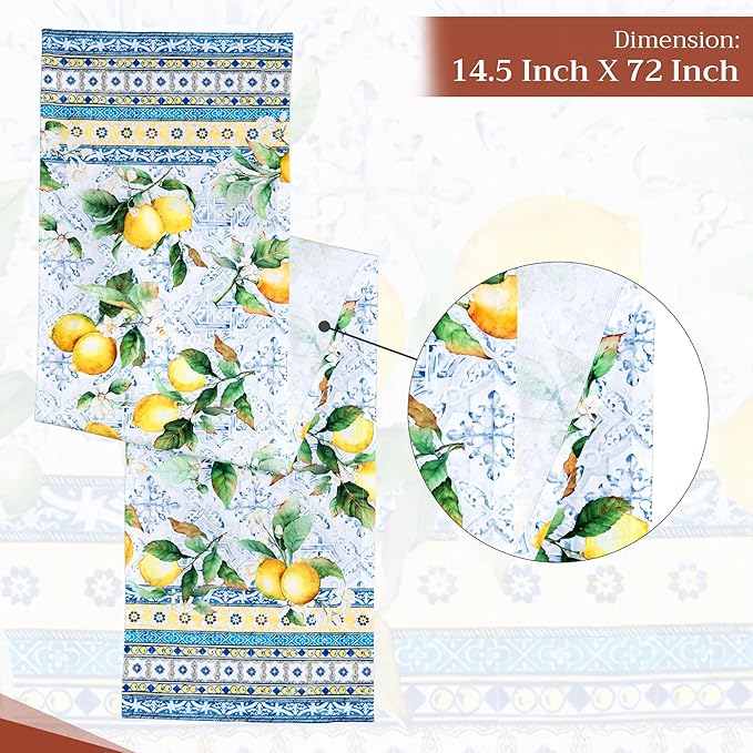 Maison d' Hermine Table Runner 100% Cotton Single Layer Table Runners 72 inches - Image 4