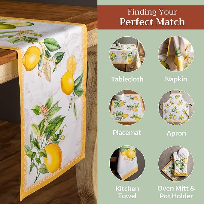 Maison d' Hermine Table Runner 100% Cotton Single Layer Table Runners 108 - Image 5