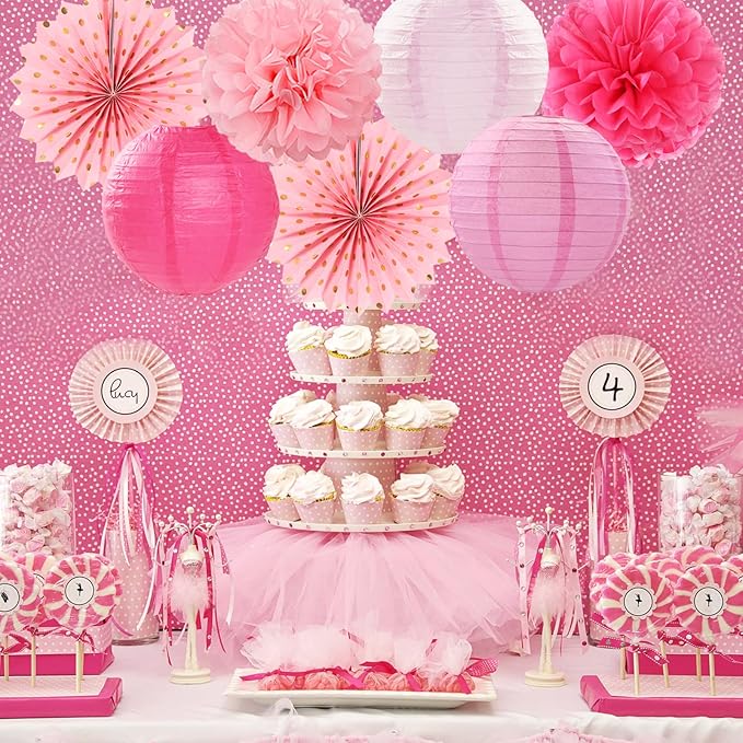 Rose Hot-Pink Party Decorations Streamers - Image 2