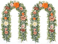 Waipfaru 2Pcs Fall Garland Decor, 6.07Ft Eucalyptus Flower by Waipfaru